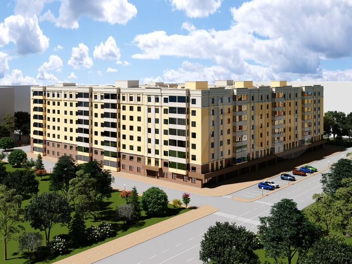 2-к. квартира, 65,3 м², 8/8 эт.