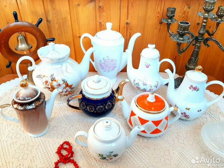 Старинные заварочные чайники СССР