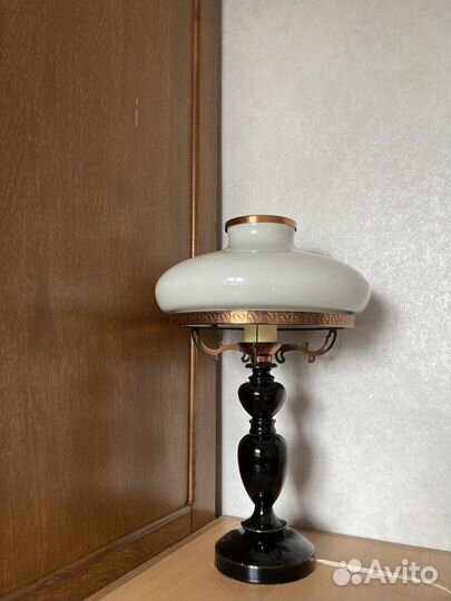 Настольная лампа СССР молочное стекло
