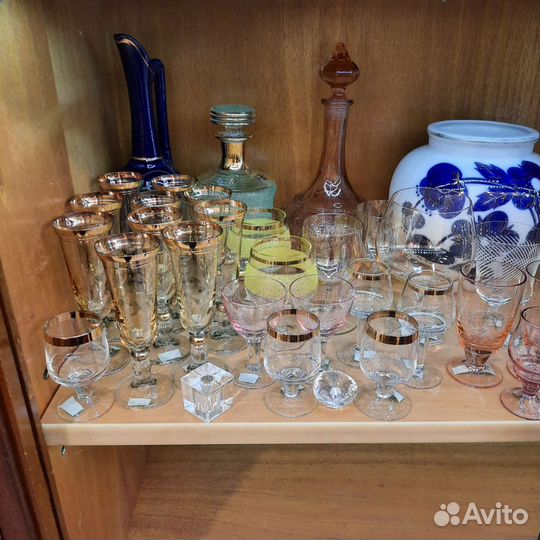 Бокалы стекло.винтаж.ссср