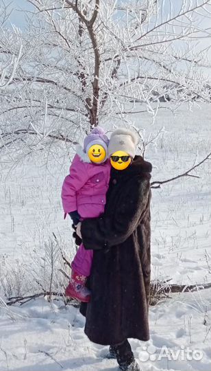 Шуба норковая с капюшоном 46 48