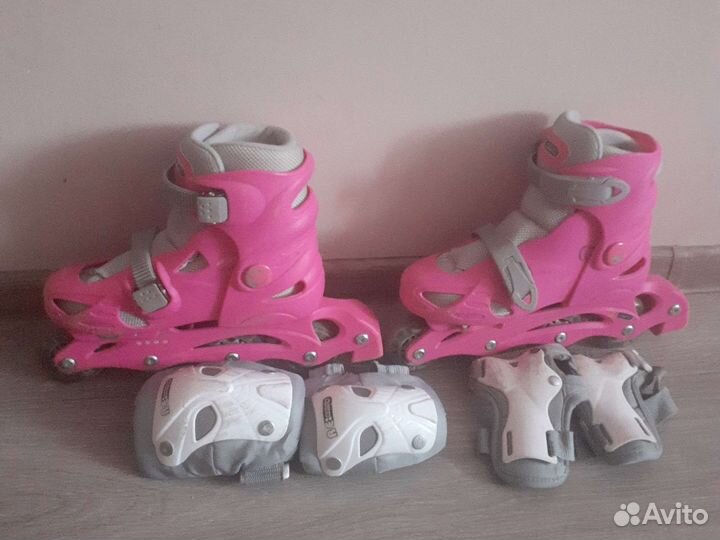 Роликовые коньки 36 детские раздвижные