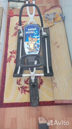 Детский снегокат с колесами