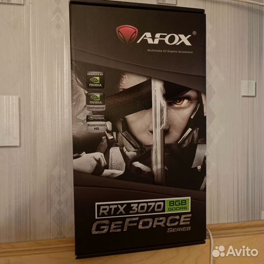 Видеокарта Новая Afox Geforce RTX 3070 8 GB Dual