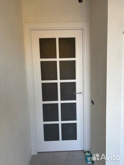 Двери межкомнатные глянец белый