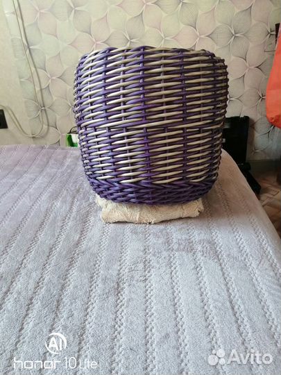 Кашпо из ротанга