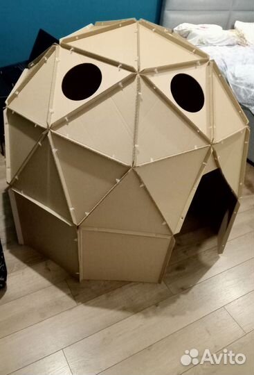 Домик для детей из картона (сборный) Купол