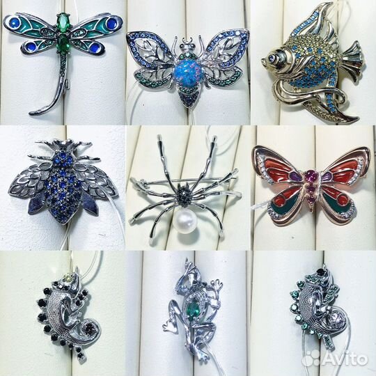 Брошь. Серебро