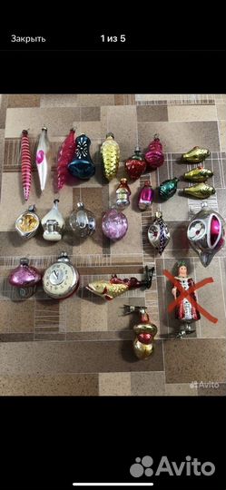 Елочные игрушки СССР