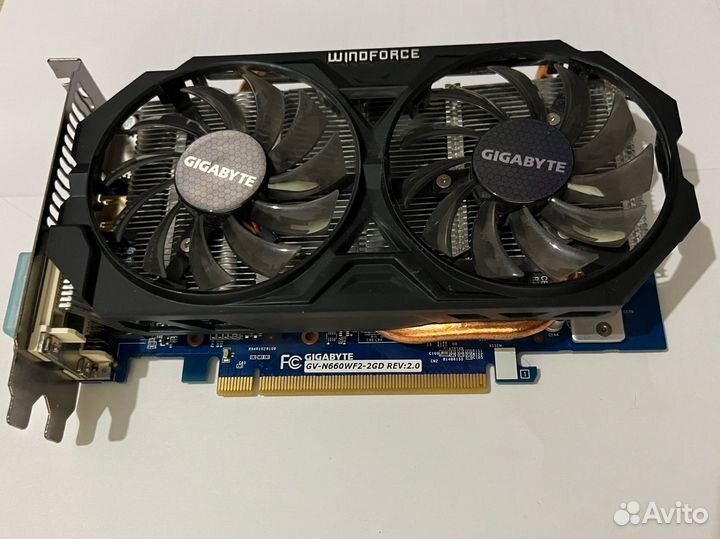 Видеокарта gigabyte GTX 660 2гб gddr5