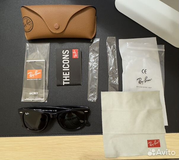 Очки Ray ban wayfarer 2140, 50 размер, оригинал