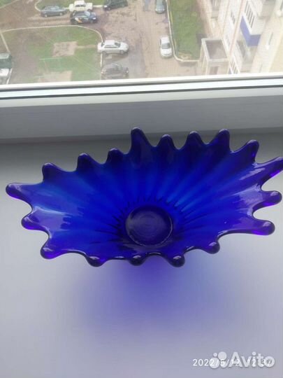 Ваза цветное стекло