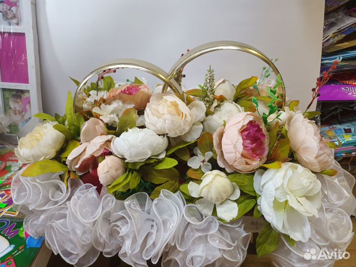 Кольца на свадебный авто