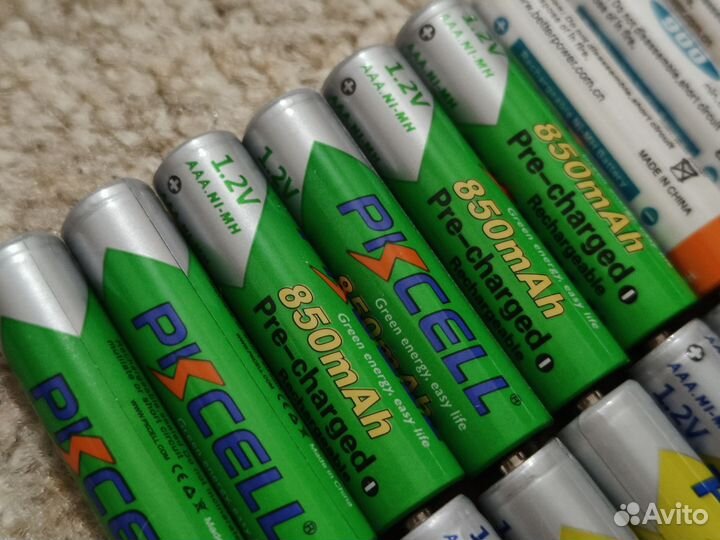 Аккумуляторные батарейки ааа (33шт)