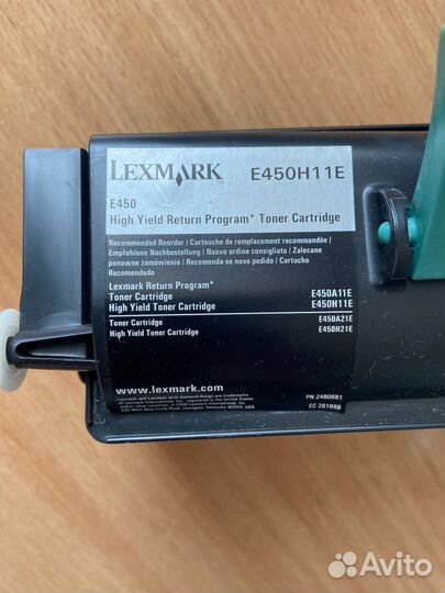 Картридж для принтера lexmark e450
