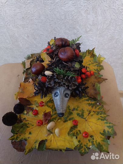 Поделка осенняя, Ёжик