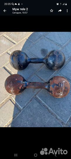 Гантели 10 кг