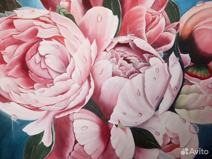 Большая интерьерная картина маслом 