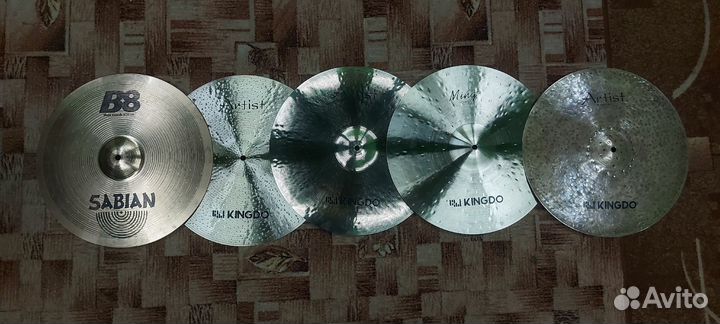 Тарелка креш Sabian B8 и Kingdo B20 crash 16