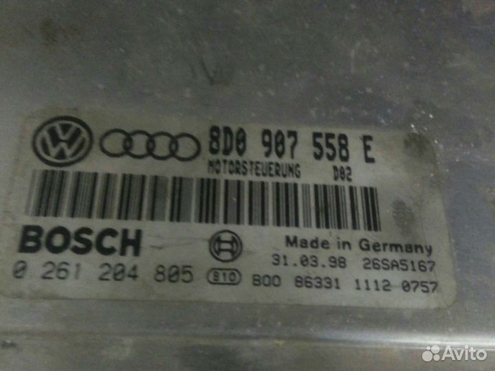 Эбу 8D0907558E Блок управления двигателем