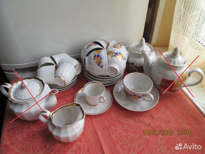 Кофейные пары Вербилки,чайные пары Дулево с гербом