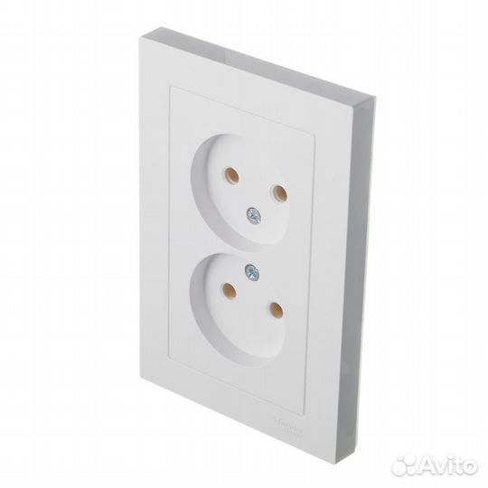 Розетка с рамкой ATN000120 двойная скрытая установ