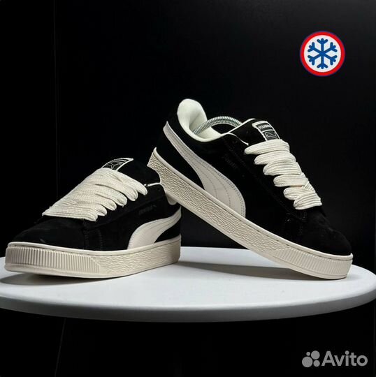 Кроссовки зимние Puma Suede XL black label