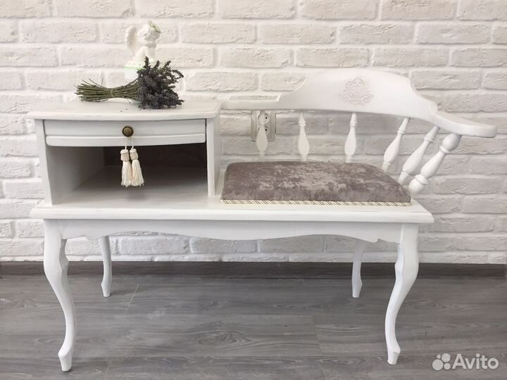 Банкетка в прихожую, старинная, редизайн