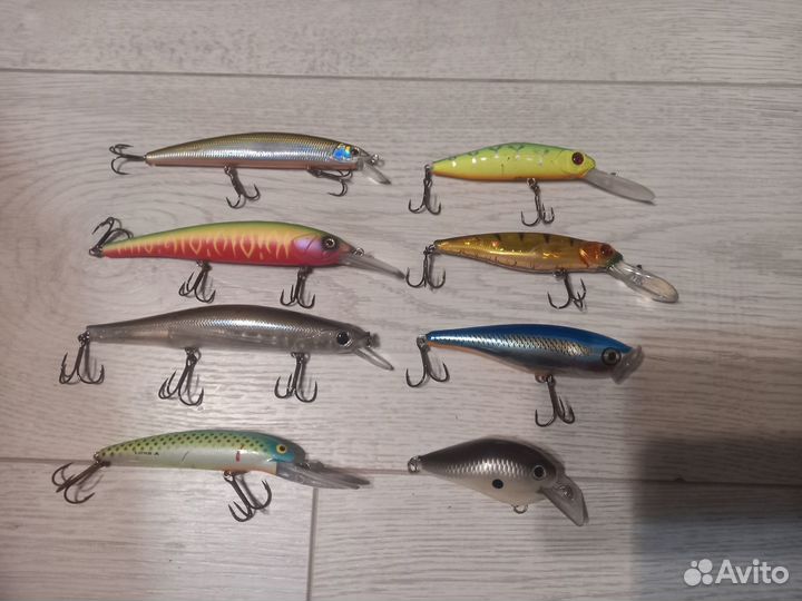 Воблеры pontoon 21, Strike Pro, Rapala все 8шт