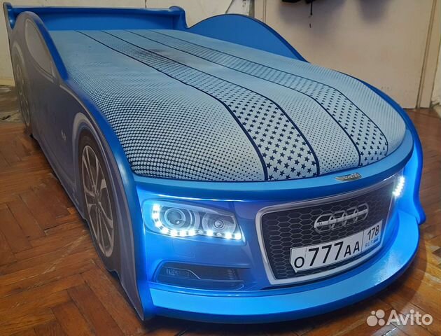 Детская кровать машинка Audi A4 купить в Санкт-Петербурге | Личные вещи ...