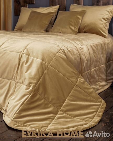 Покрывало Беллиссимо крем-брюле новое плед