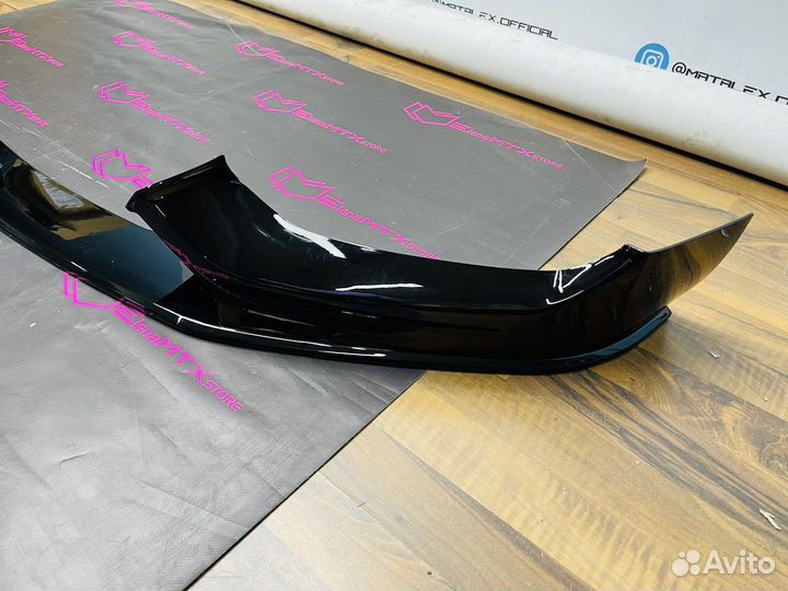 Сплиттер BMW F20 LCI MP черный глянец