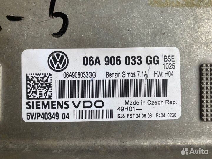 Блок управления двс Vw Golf 5 BSE 2008
