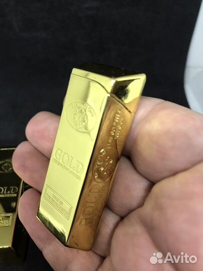 Зажигалка в виде слитка золото металл