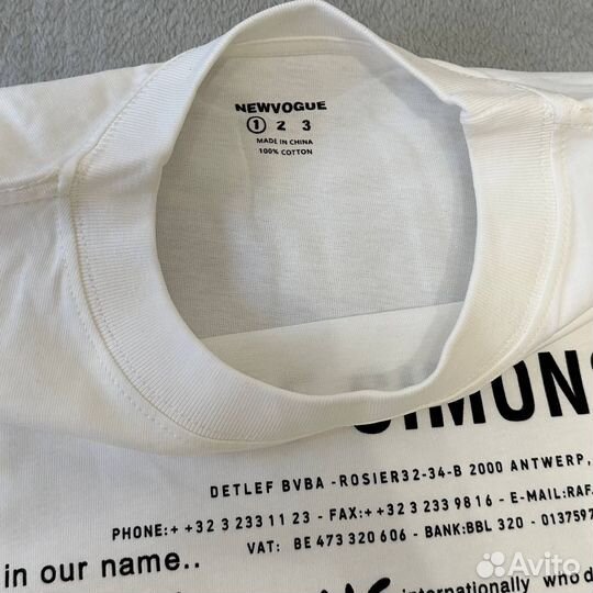 Raf simons футболка