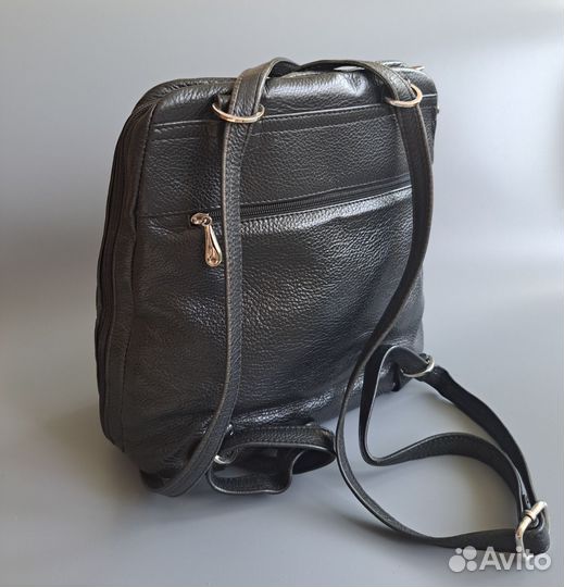 Рюкзак женский кожаный черный