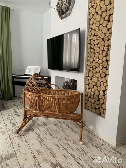 Плетенная люлька-колыбель