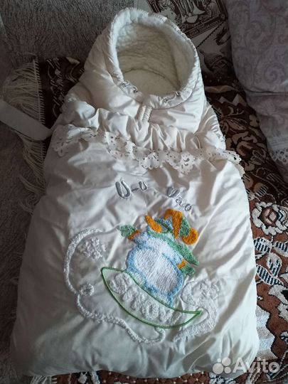 Конверт на выписку зимний для девочки