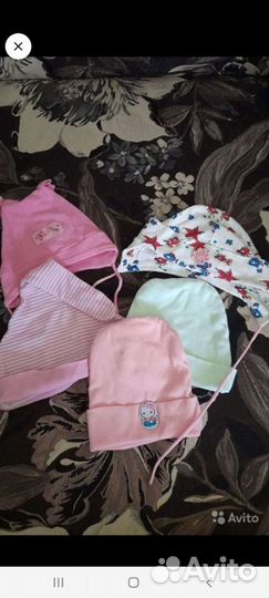 Шапочки,панамки для девочки