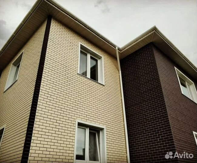 Фасадные панели Состаренный кирпич Шоколадный