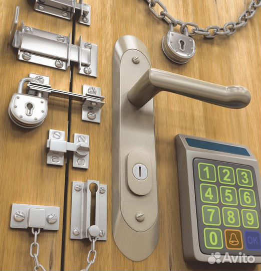 Замок дверной в описании