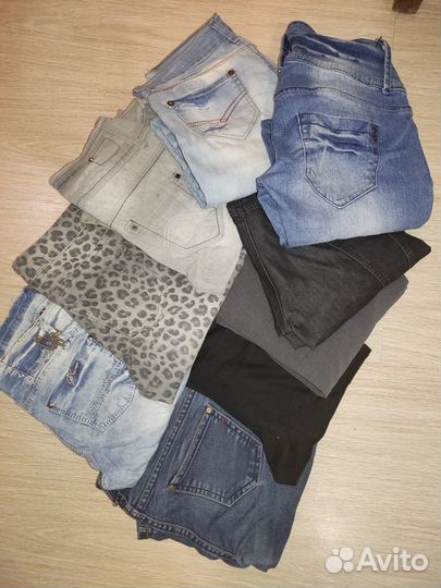 Джинсы шорты вещи пакетом