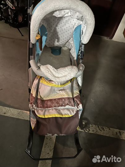 Сани коляска детские