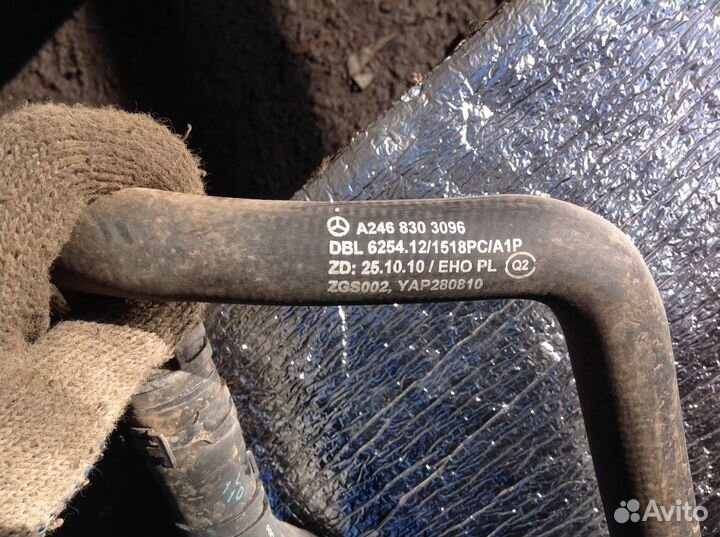 Патрубок теплообменника mercedes gla x156