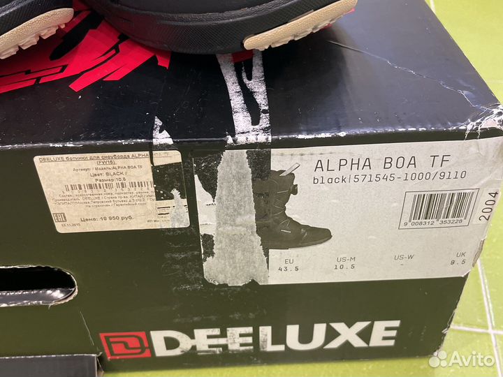 Сноубордические ботинки Deeluxe Alpha BOA 43,5