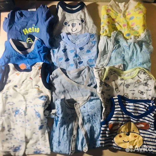 Вещи пакетом на мальчика до до 3 месяцев