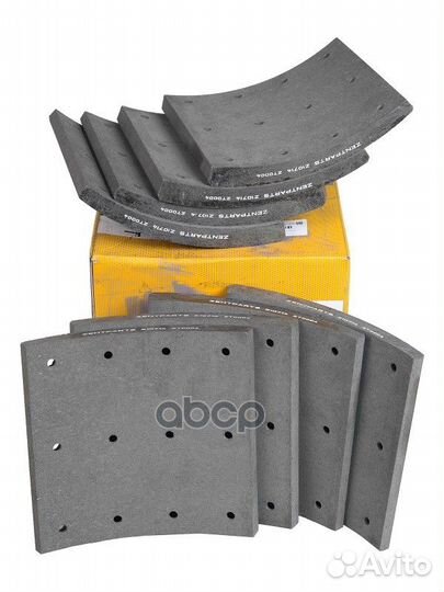 Z10714 накладки тормозные с заклепками STD 199