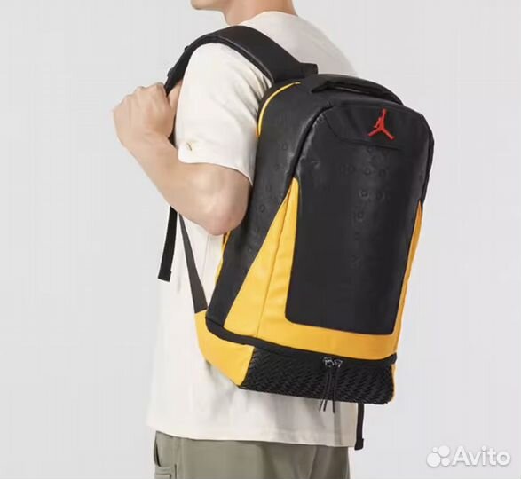 Рюкзак Air Jordan Retro 13 Backpack Black Yellow