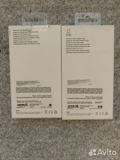 Чехол на iPhone 12 mini оригинал (кожа и силекон)