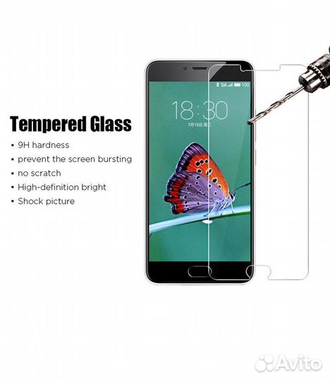 Закаленное стекло для Meizu M6